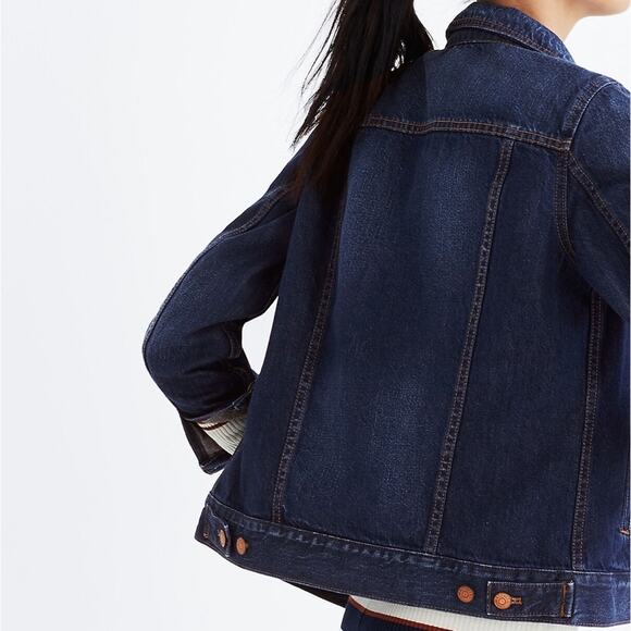 Madewell Jean Jacket in Briarwood Wash Size Small SOLD OUT Online Trucker - Picture 4 of 9